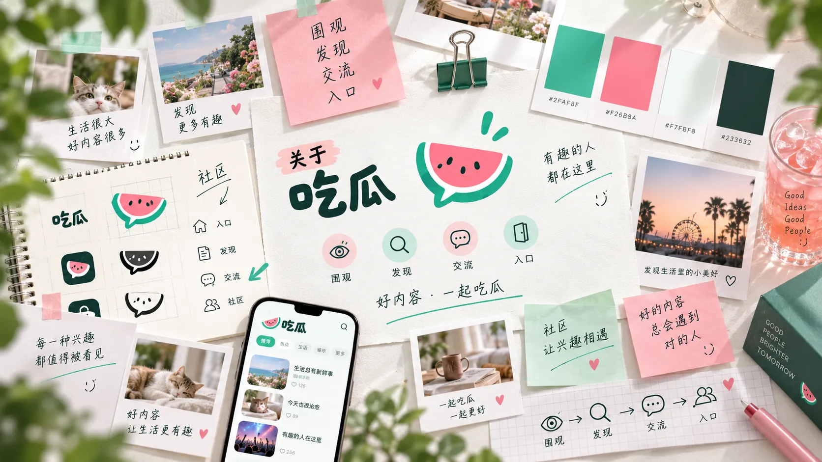 关于吃瓜网主题图